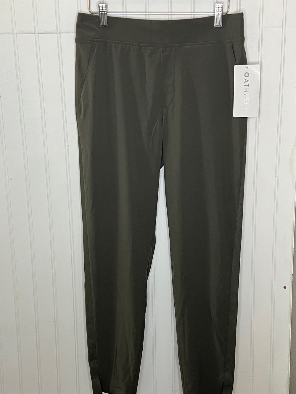 Athleta Brooklyn Ankle Pant Olive Green Size 4 NWT